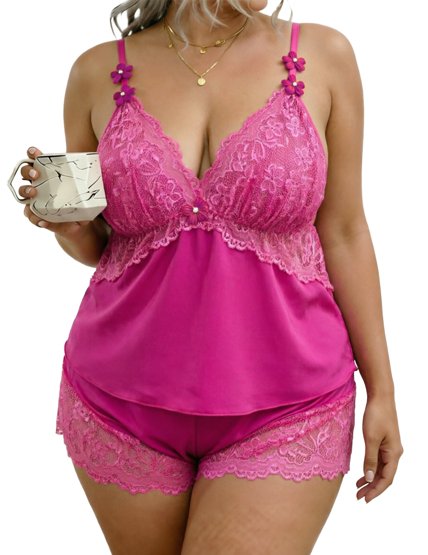 Alrovetoney Plus Pajamas Set, Comfywear Pajamas for Women Set Loungewear