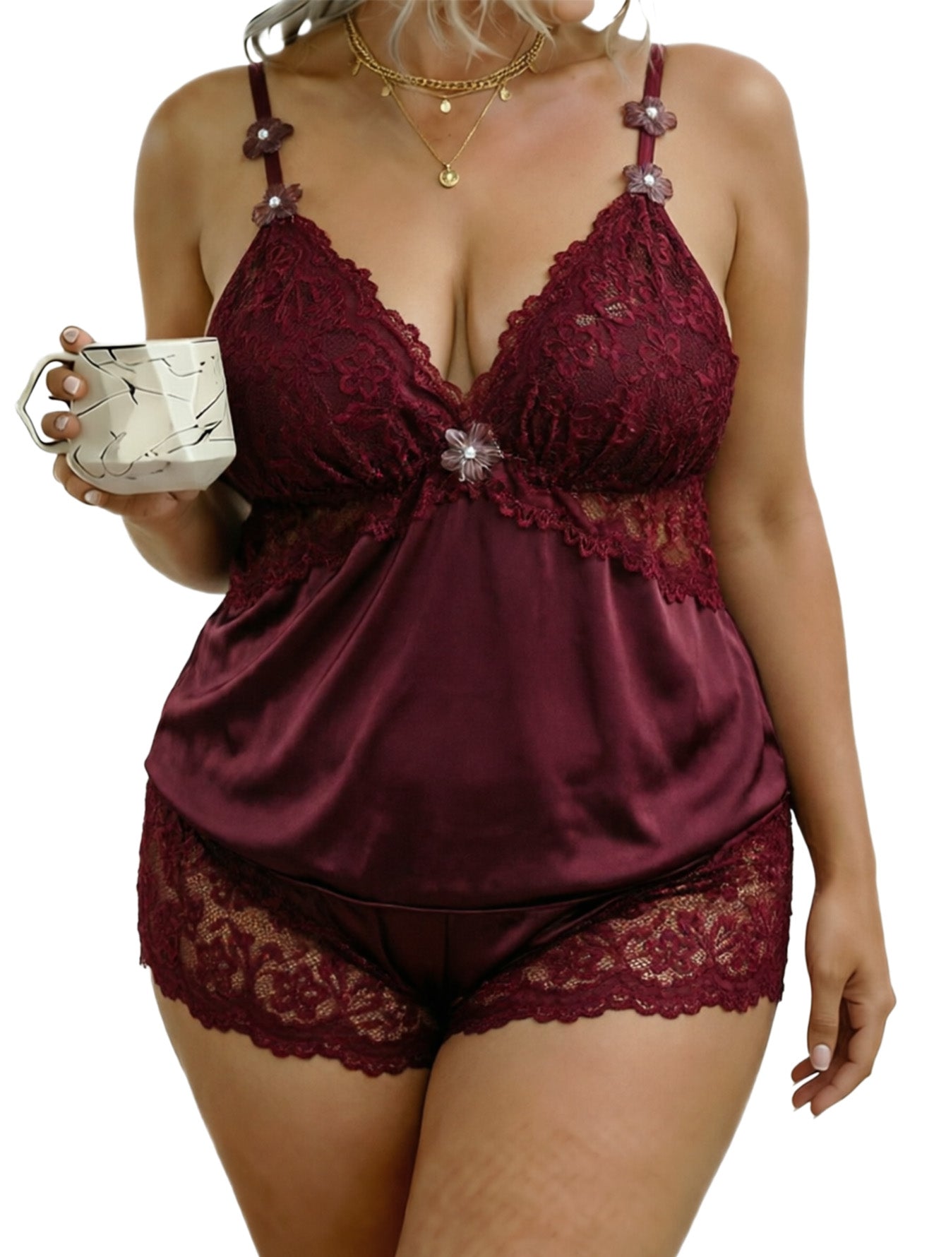 Alrovetoney Plus Pajamas Set, Comfywear Pajamas for Women Set Loungewear
